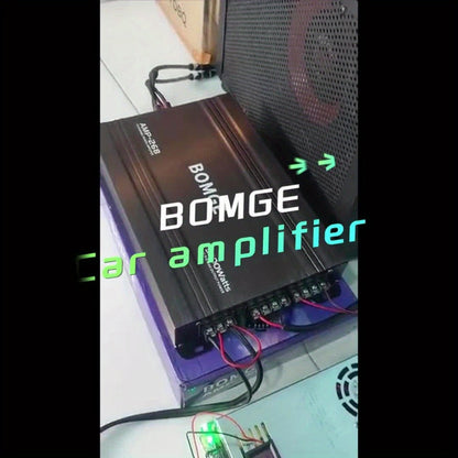BOMGE 4-Channel Car Amplifier 2500W Max Power for Subwoofers & Speakers Full Range Class AB Vehicle Audio Amp AMP-228 AMP-268-A AMP-268-C