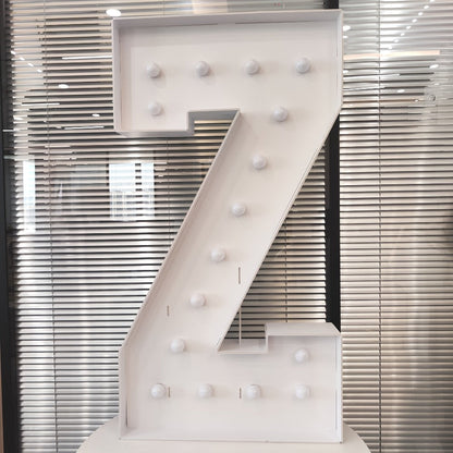 LED Letter Lights 4FT Tall Marquee Letter Lights A-Z Alphabet Light Up Letters with Cool White LED for Wedding