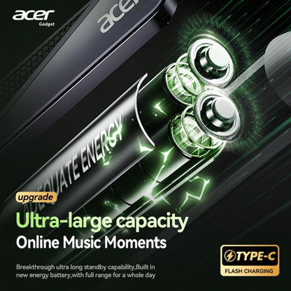Acer TWS Wireless Earbuds Gaming Mode Low Latency, Noise Isolation Stereo Sound USB-C Charging Long Battery Life