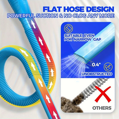 Dryer Vent Cleaner Kit Vacuum Hose Attachment Lint Remover Brush Flexible Dryer Duct Cleaning Tool for Removing Lint Debris Blockage
