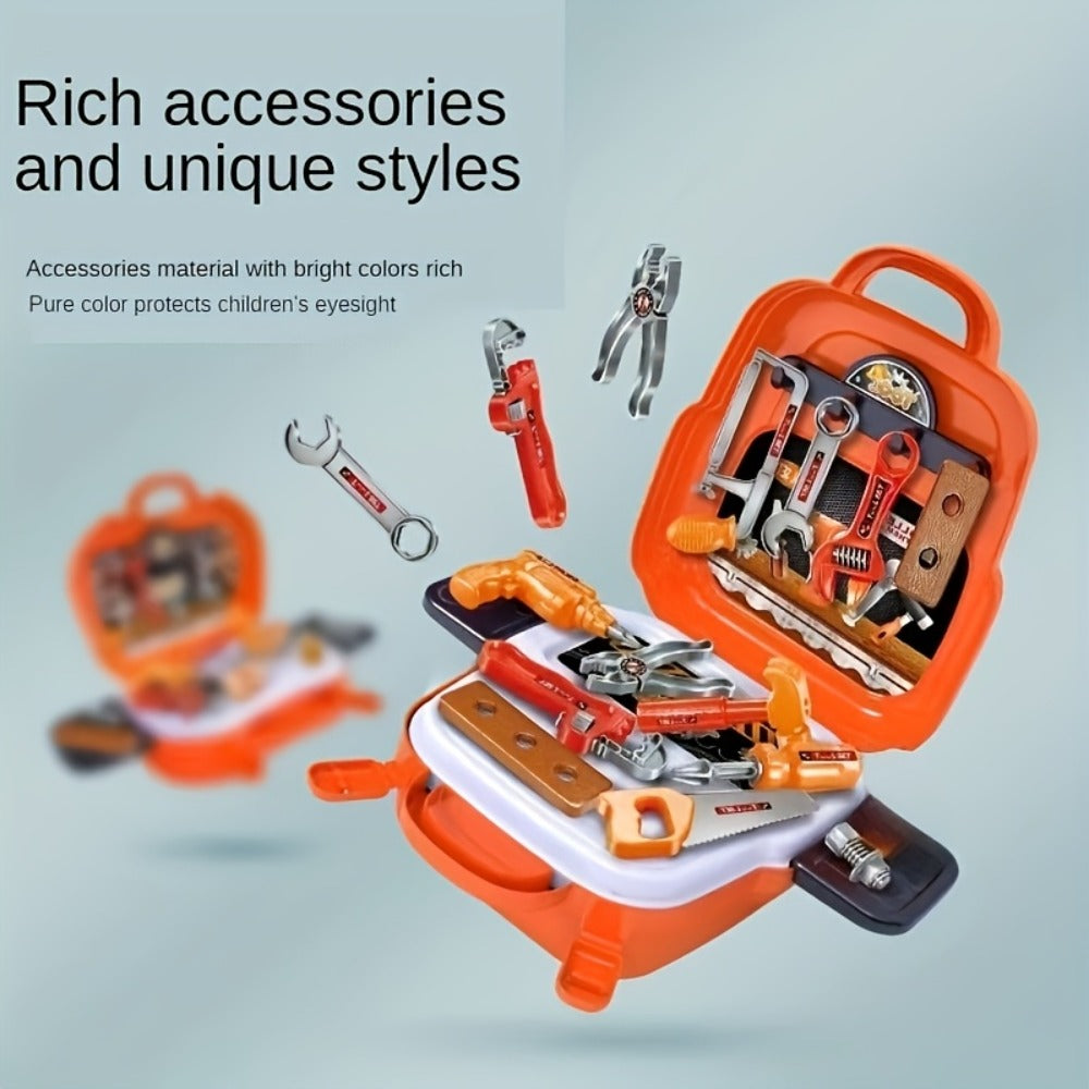 Kids Tool Backpack Set 22pcs for Boys, Pretend Play Home Tool Kit with the Listed Color, Size or Set Options for Everyday Carry