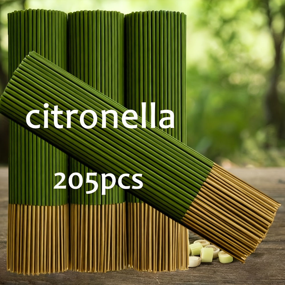 Lemongrass Incense Sticks 205 Pack, 45-Minute Long Burn Aromatherapy Sticks for Yoga, Meditation & Relaxation