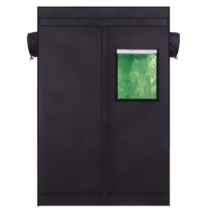 Grow Tent 120x60x180cm Hydroponic Indoor Plant Tent Dismountable with Observation Window, Black