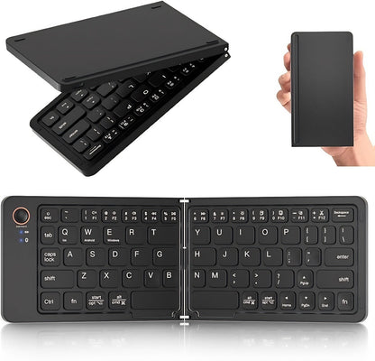 7.3mm Ultra-Slim Magnetic Wireless Keyboard Rechargeable Foldable Compact Bluetooth Keyboard for an Everyday Personal Care Routine