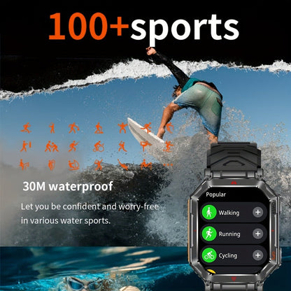 Smartwatch for Men with GPS, IPX8 Rating, Altimeter, Barometer, Compass and LED Flashlight