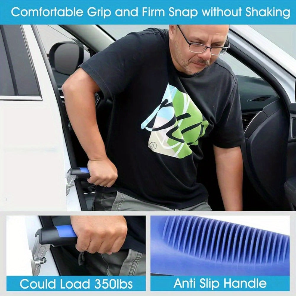 Car Door Grab Bar – Portable Vehicle Support Handle for Seniors & Handicapped, Sit-to-Stand Assist, Auto Cane Grab Bar Supports Up to 450