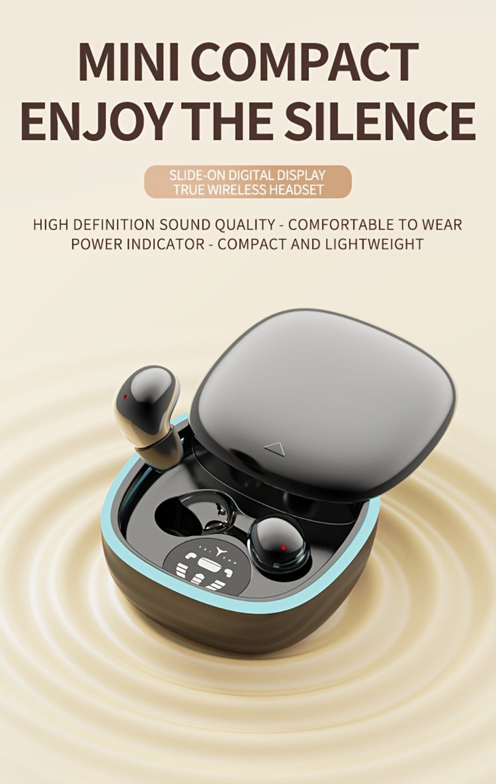 Smallest Invisible Mini Spy Earpiece Wireless for Bedside Audio, Alarms and Room Entertainment