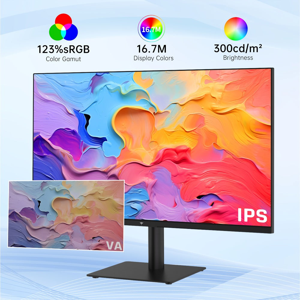 27-Inch QHD 100Hz Computer Monitor 2560x1440 IPS Display, AMD FreeSync, Ultra-Thin Bezel, HDMI DisplayPort
