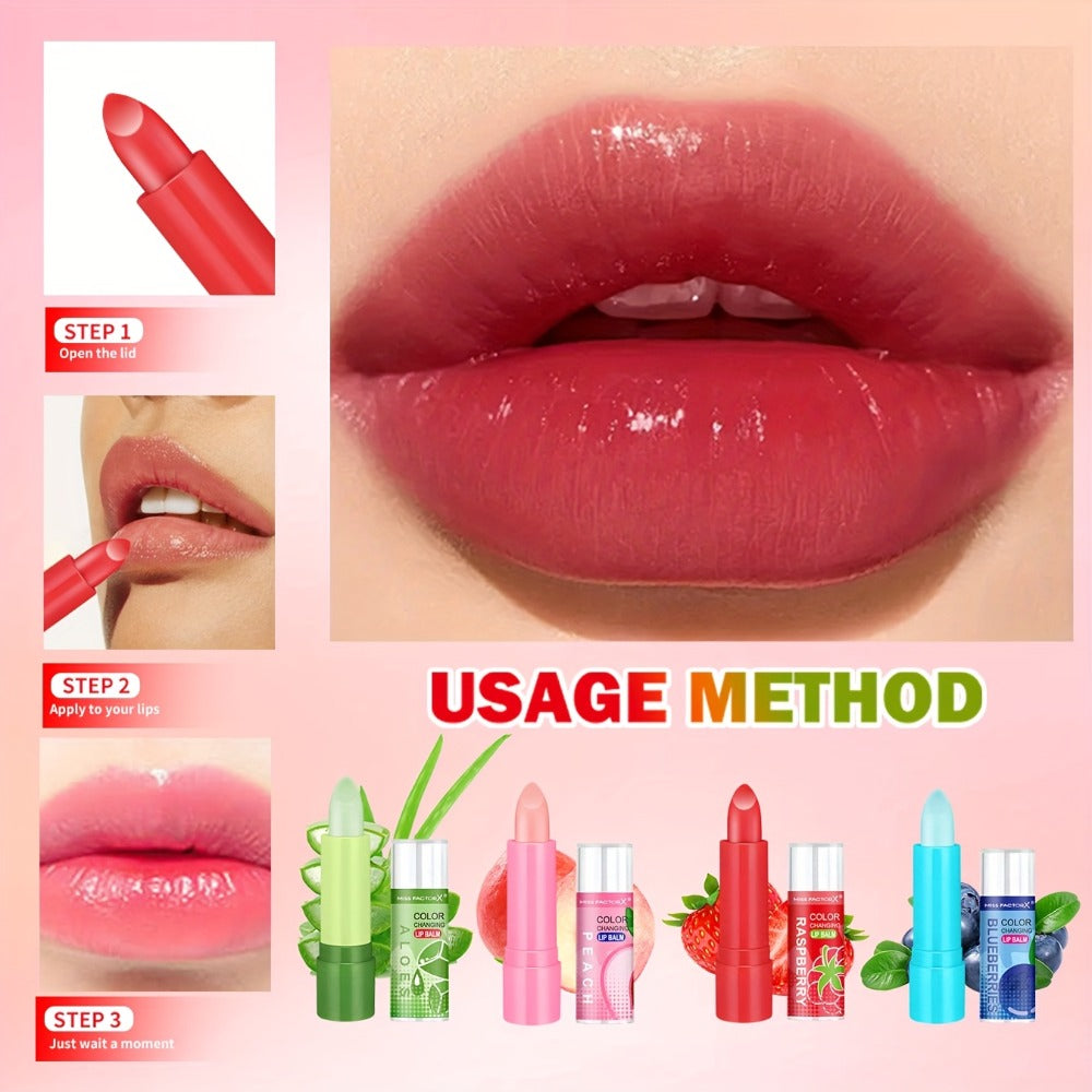 Color Changing Lipstick Set 8 Pcs, pH-Reactive Mood Lip Color, Wear, Anti-Transfer Formula