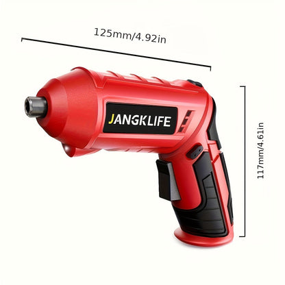 Electric Screwdriver Set 16pcs, 90° Rotatable Foldable Cordless Screwdriver Kit with 1200mAh Rechargeable Battery & Bits