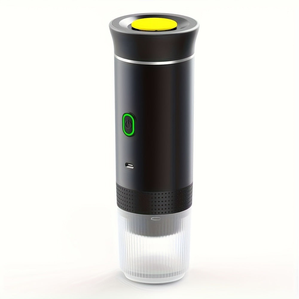 Portable Capsule Coffee Machine USB Rechargeable One-Touch Brewing Compact Espresso Maker for Bath Time, Home Spa and Personal Care