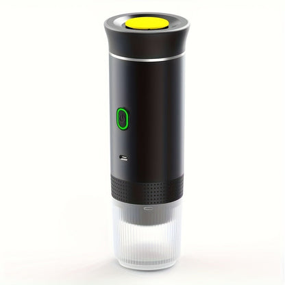 Portable Capsule Coffee Machine USB Rechargeable One-Touch Brewing Compact Espresso Maker for Bath Time, Home Spa and Personal Care