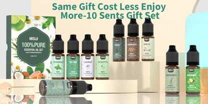 Essential Oils Set for Diffuser, Rosemary Aromatherapy Scented Oils for Home Air Freshening, Humidifier