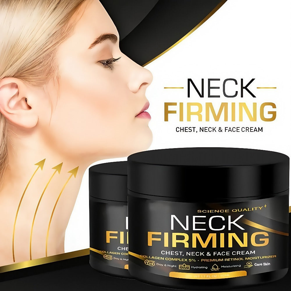 Neck Cream with Retinol Collagen & Hyaluronic Acid 50ml - Day Night Lifting Tightens Crepey Skin on Face Chest & Neck for Women