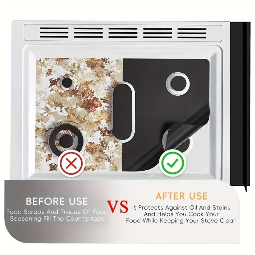 Gas Stove Burner Cover Mat Non-Stick Reusable Stove Top Protector for LG 30-Inch Gas Stove, Oil-Resistant High-Temp Safe