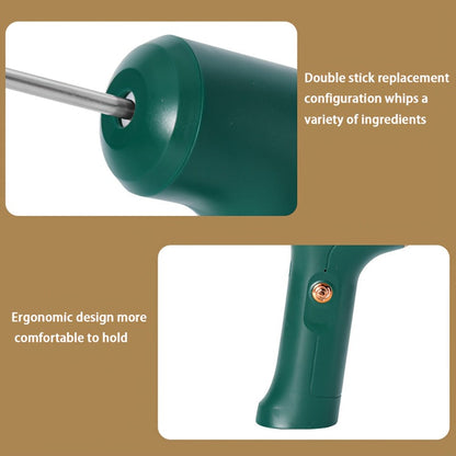 Cordless Electric Egg Beater & Cream Whipper - Handheld Stand-Up Portable Mixer for Cake Baking, Ice Cream & Whipping