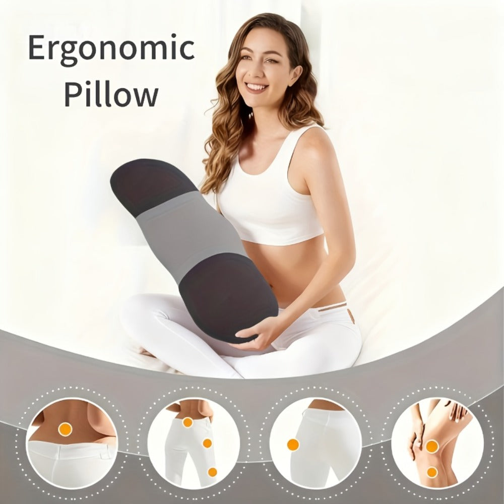 Lumbar Support Pillow Large Size Lower Back Cushion Cooling Breathable Pillowcase Supportive Waist Pillow Bed Sofa Floor