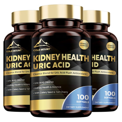 Uric Acid Balance Supplement 100 Capsules 50 Day Supply with Tart Cherry, Celery Seed & Citric Acid for Kidney Health