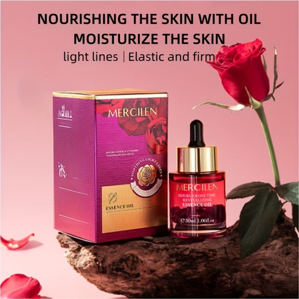 Rose Essential Oil Face & Body Moisturizer – Plant-Based Squalane, Avocado Oil & Hypoallergenic Formula for Dry Skin