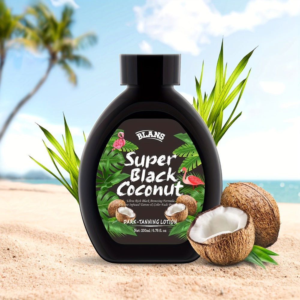 Sunless Tanning Cream with Coconut Natural Glow Bronzing Lotion Alcohol-Free BPA-Free for All Skin Types Medium Skin Tone Daily Self Tanner