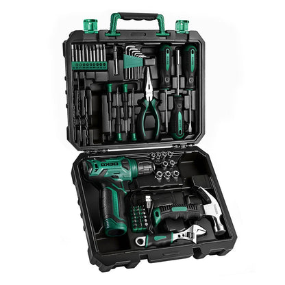 Cordless Drill Tool Kit 119/151PCS, 8V/12V Electric Power Drill Set with Screwdriver, Hammer, Wrench