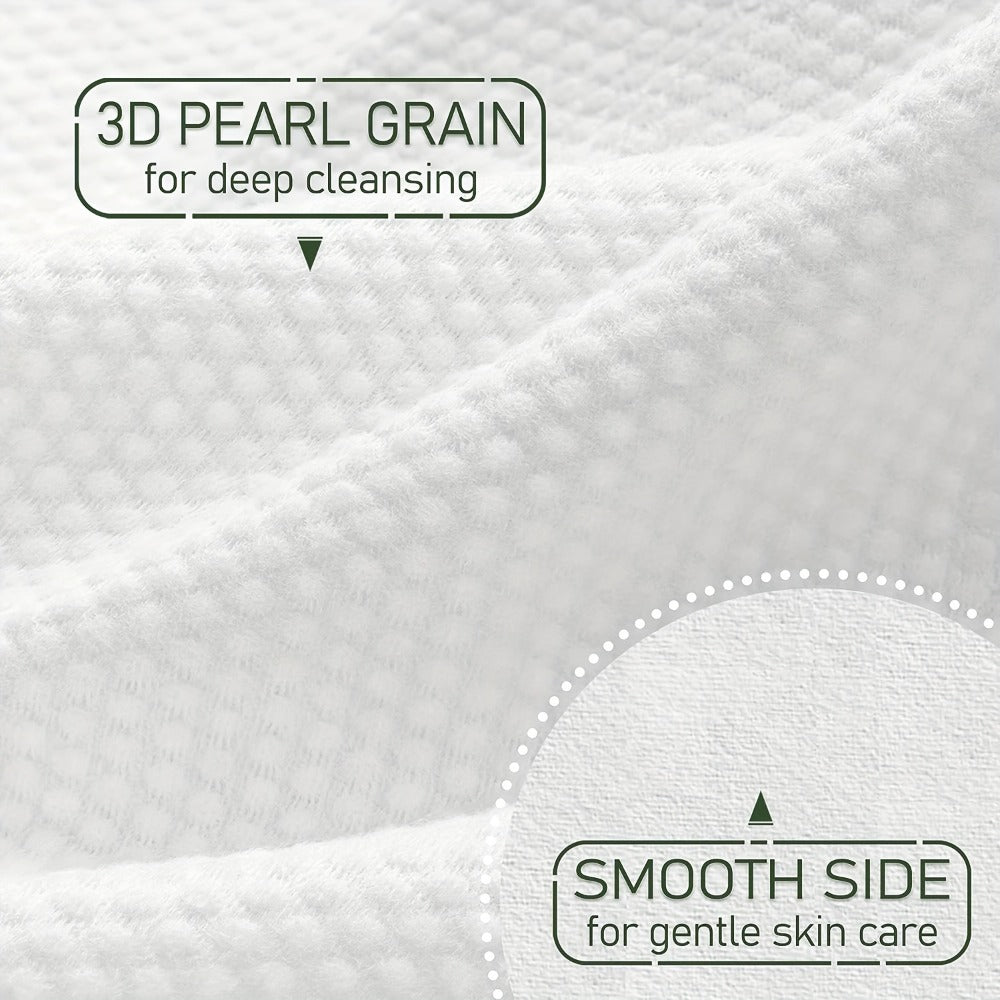 Disposable Facial Towels Bamboo Viscose Fiber Extra Thick Soft Cleansing Makeup Removal Face Towels for Sensitive Skin Travel 10x12 Inches