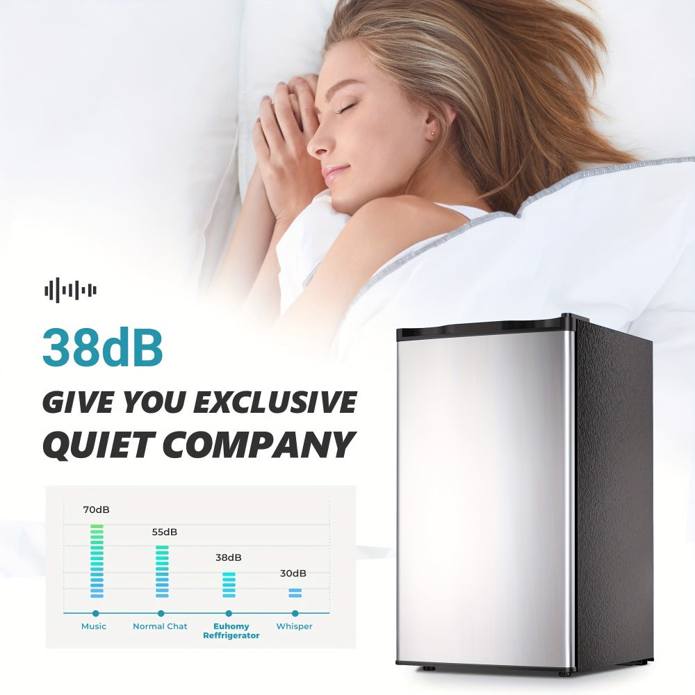 Mini Fridge with Freezer 1.7/3.5 Cu.Ft - Compact Refrigerator with Adjustable Thermostat, Energy Saving