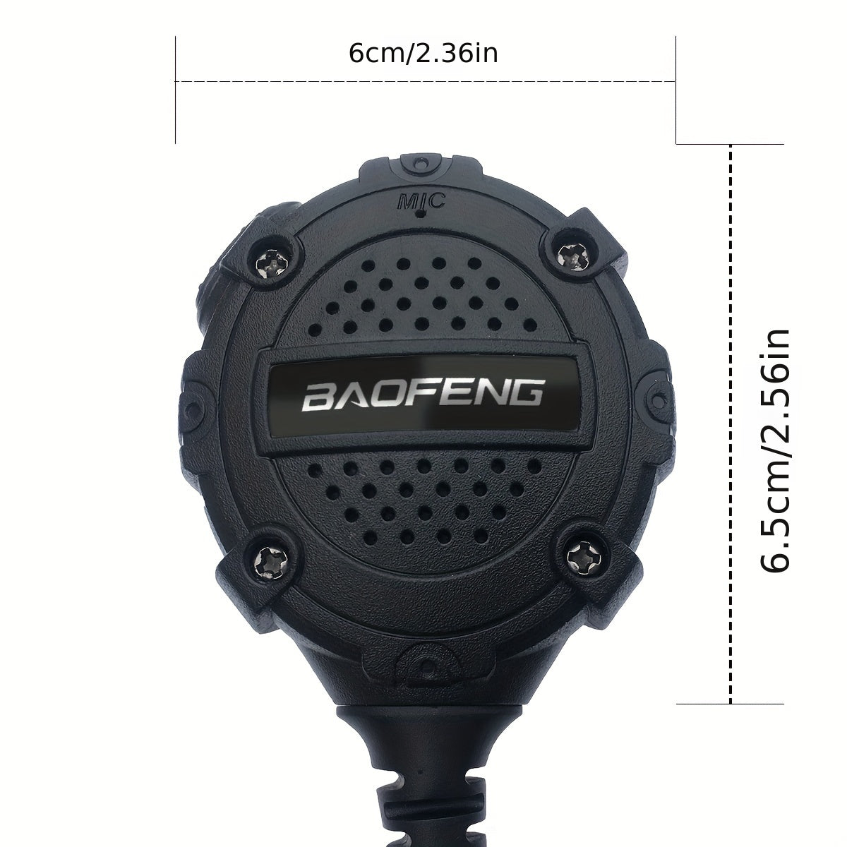 Walkie Talkie Remote Speaker Microphone H3 Lightweight Shoulder Mic PTT for Two Way Radio Clear Communication Outdoor Hiking Camping