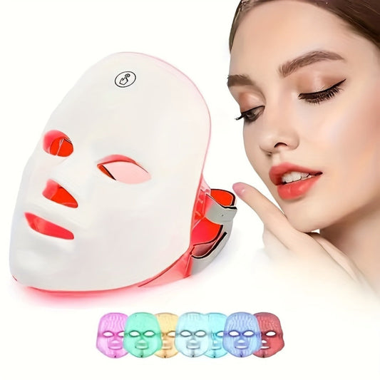 Photon Skin Rejuvenation Wand 7-Color LED Beauty Device - Multifunctional Home Facial Care Tool for