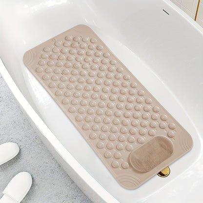 Textured Shower Bath Mat in 14.2 x 27.5 or 19.7 x 31.5-Inch Sizes and Six Color-and-Size Combinations