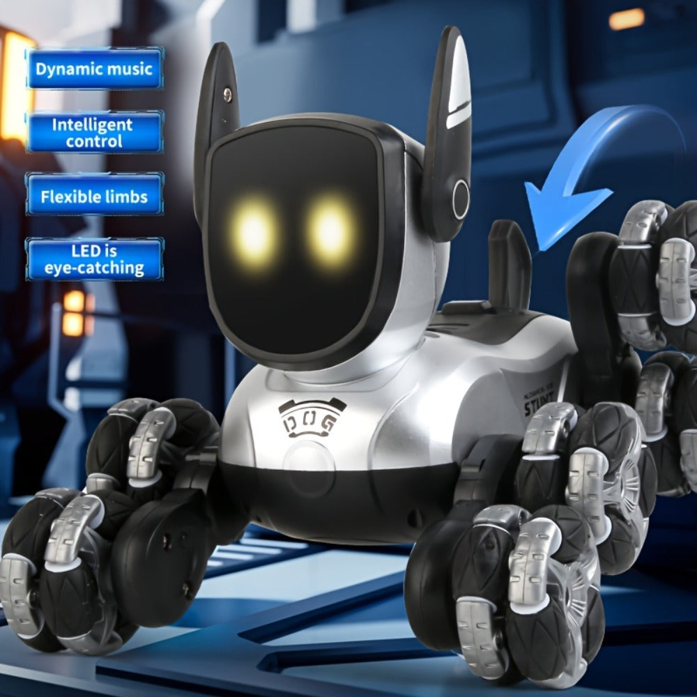 Robot Dog Toy for Kids, RC Smart Interactive Electronic Pet with Remote Control, Music & Action Show