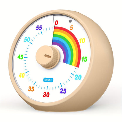 Visual Countdown Timer 60 Minute – Silent Operation Time Management Clock for Classroom, Office, Kitchen & Desktop