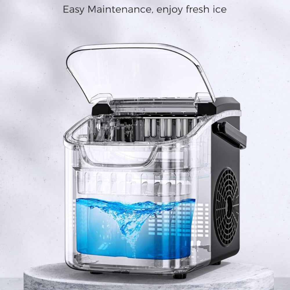 Ice Maker Machine – Nugget Ice & Bullet Ice Countertop, 26-35 Lbs Daily, One-Button Operation, Self-Cleaning