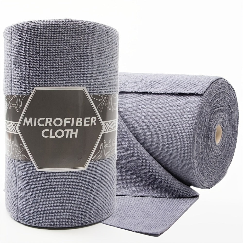 Reusable Microfiber Cleaning Towels 30-Pack, Kitchen Dish Cloth Roll, Absorbent Hand-Torn Disposable Napkins