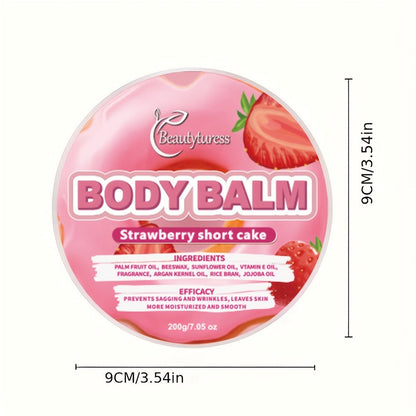 Body Butter Cream 200g Shea Butter Vitamin C Glycerin – Deep Moisturizing Body Glaze for Dry Skin Long-Lasting Hydration Hypoallergenic
