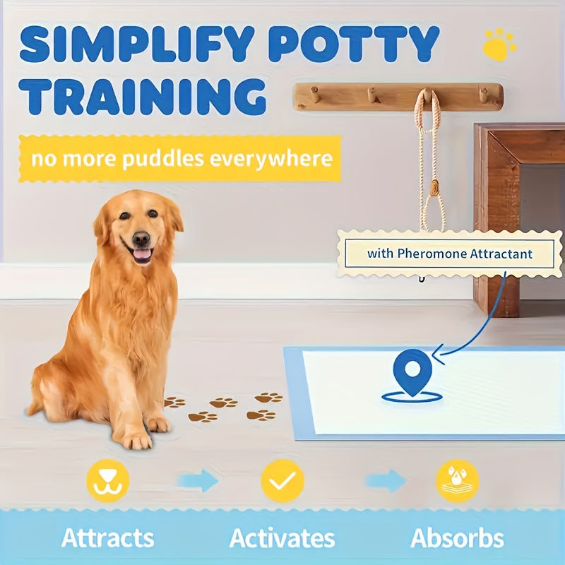 Bulk Pet Pee Pads 50 to 400-Count – Super Absorbent Leak-Proof Disposable Training Pads 23.6"x23.6" | For Dogs, Puppies