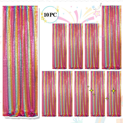 Sequin Backdrop Curtains 2FTx8FT Glitter Photography Background Panels for Party Wedding Birthday for an Everyday Personal Care Routine