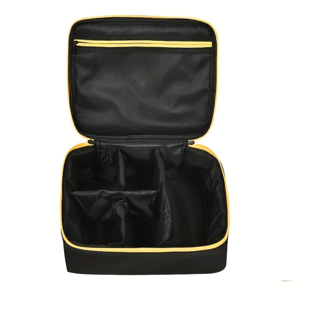 Tool Bag for Dewalt Cordless Router DCW600B XTR01Z – Heavy Duty Fabric Organizer with Mesh Pockets, Battery Holder, Charger Compartment