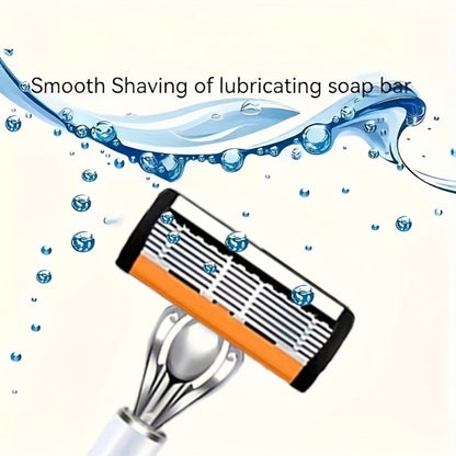 Men's Safety Razor Set 72 Blades 2 Non-Slip Handles Progressive Classic Style Painless Shaving Kit – Close Shave Replacement Blade Razor