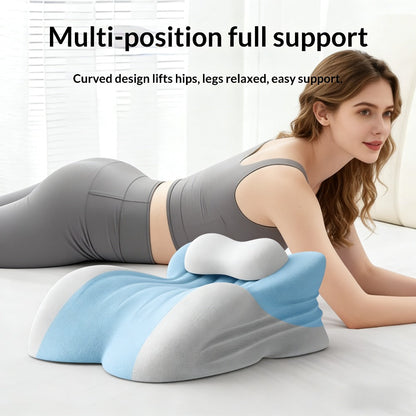 Wedge Pillow Memory Foam – Ergonomic Cervical & Lumbar Support for Stomach, Side & Back Sleepers | Breathable Removable Washable Cover