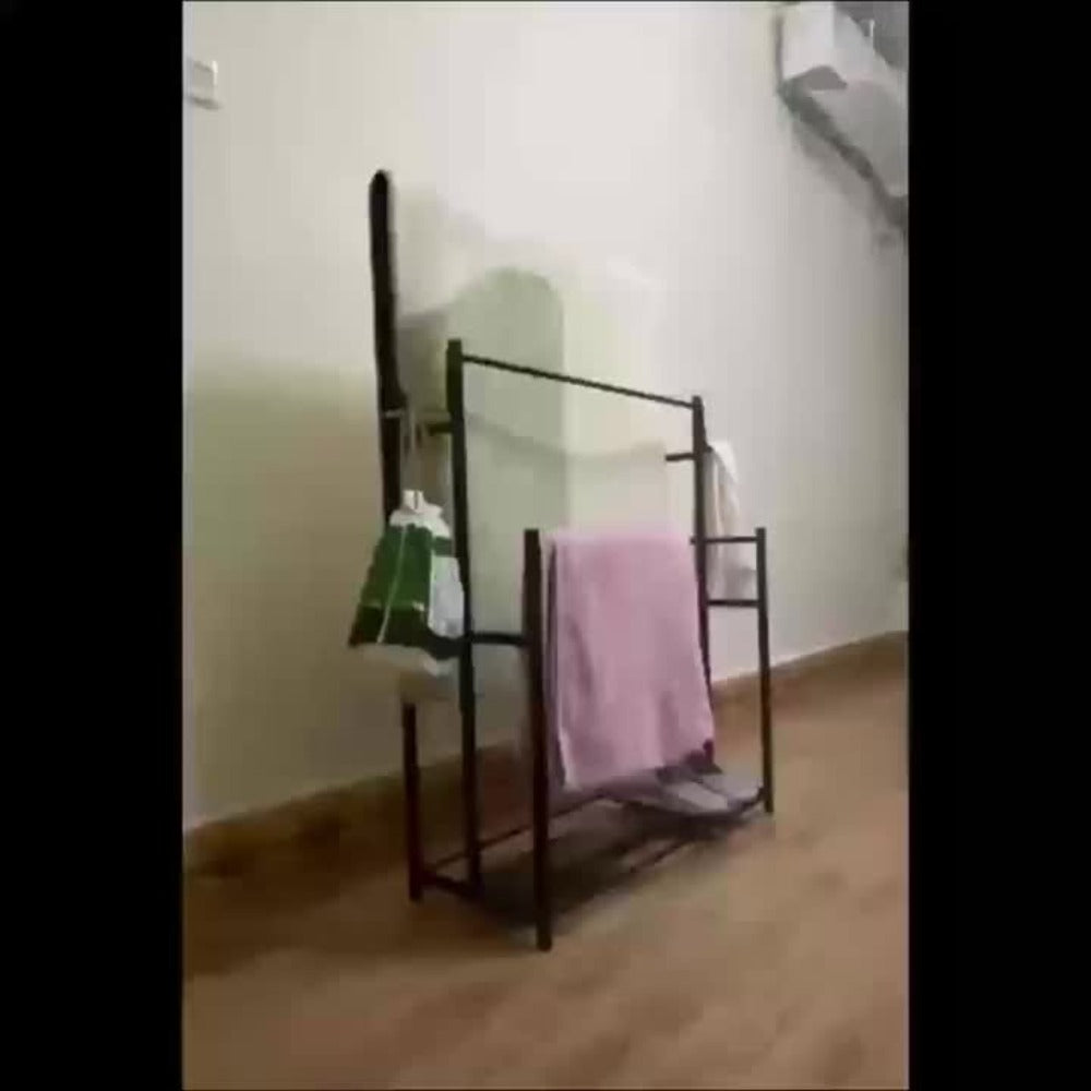 Towel Rack Freestanding 47 Inch Tall 3-Tier Floor Standing Towel Holder for Bathroom Bedroom Pool Outdoor