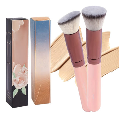 Makeup Brush Set, 30-Piece Nylon Bristle Collection with Alloy Handles, Face and Eye Brush Shapes and Storage Pouch
