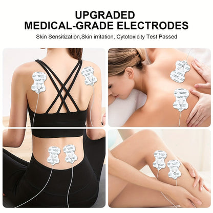 TENS EMS Electrode Pads 35mm Snap Reusable Replacement Pads Highly Conductive Latex Free for Entryways, Bedrooms and Living Spaces