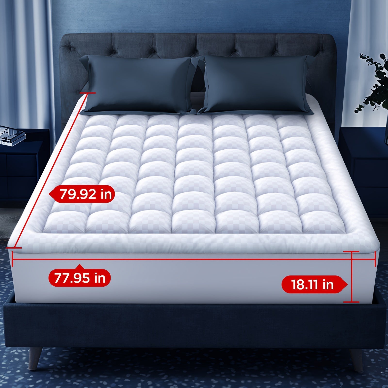 Mattress Pad shown in the King option