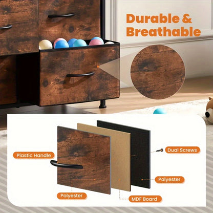 8-Drawer Wall-Mounted Dresser with Multiple Color Options for Organized Everyday Storage detail image - detail view 20