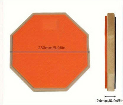 8-Inch Drum Practice Pad, Rubber and Wood Mute Pad for Beginner Training detail image - detail view 9