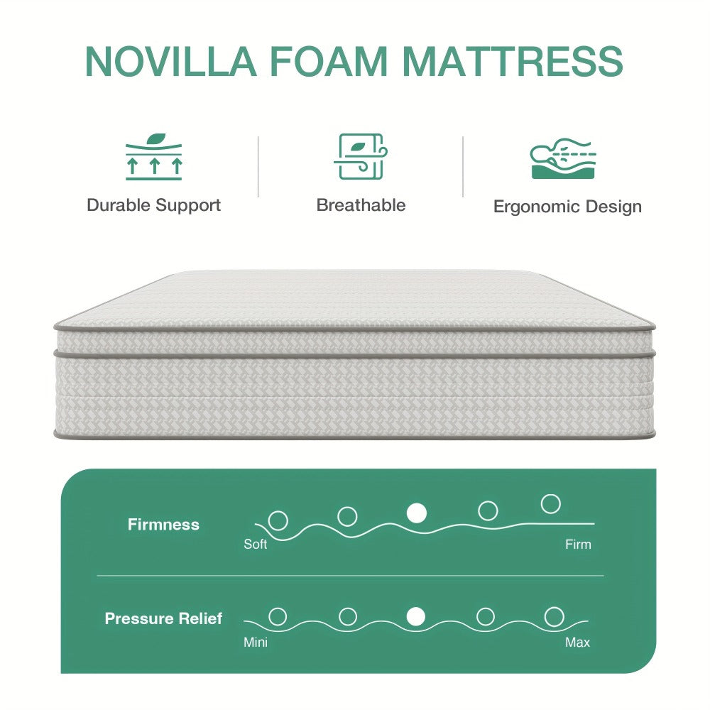 8-Inch Mattress with Pocket Springs, Bedroom Mattress in a Box detail image