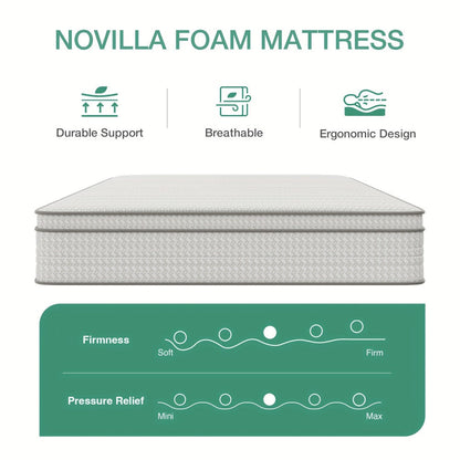 8-Inch Mattress with Pocket Springs, Bedroom Mattress in a Box detail image