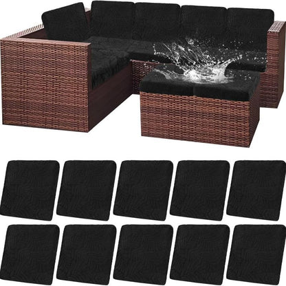 Outdoor Cushion Cover shown in the Black, 10pcs option