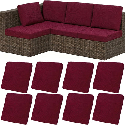 8-Piece Set Outdoor Cushion Cover with Waterproof Protection and Washable Cover for Patio detail image - detail view 21